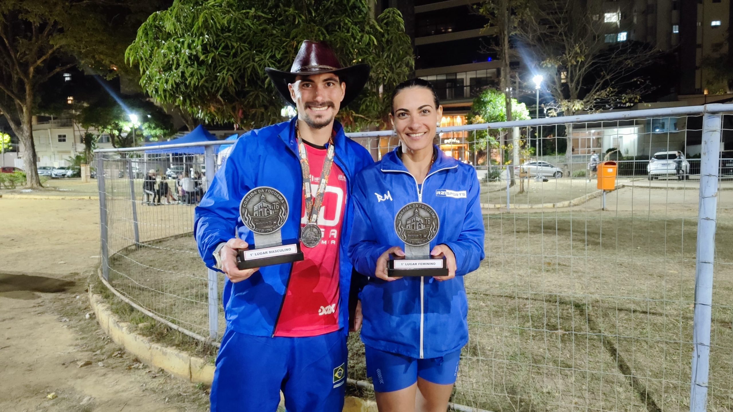 Josué Pedocchi é bicampeão da Corrida da Fogueira em vitória com Cida Rosa